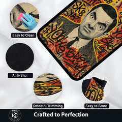 Mr. Bean Iconic Comedy Area Rug | Nostalgic Rowan Atkinson Character Floor Mat | Fun & Quirky Decor for Entertainment Rooms, Dorms & Retro TV Fans