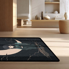 Muichiro Tokito Demon Slayer Area Flat Rug | Mist Hashira Moonlit Anime Area Flat Rug | Premium Anime Bedroom & Gaming Room Floor Decor