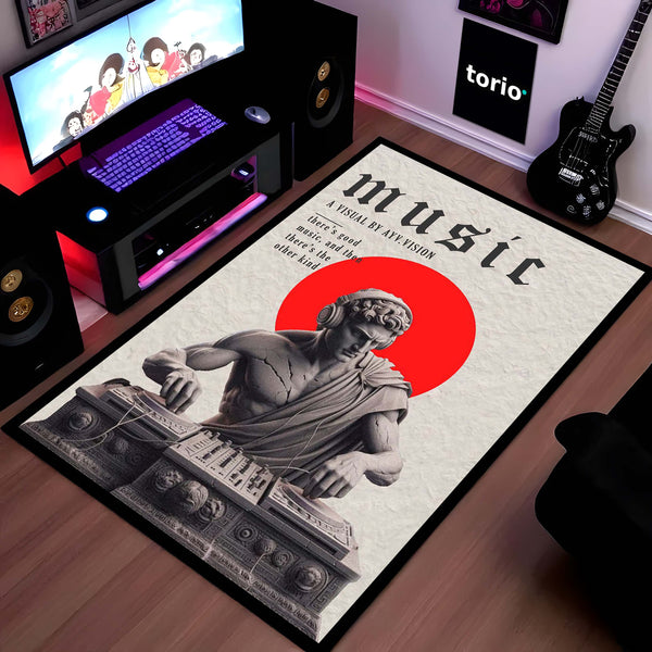 Retro Vinyl Record Music Wall Art | Vintage Music Poster Wall Decor | Aesthetic Wall Hanging for Music Studio, Living Room & Bedroom