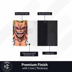 Donquixote Doflamingo Cut-out Flat Rug | One Piece Heavenly Demon Anime Floor Rug | Premium Villain Gaming Room Decor