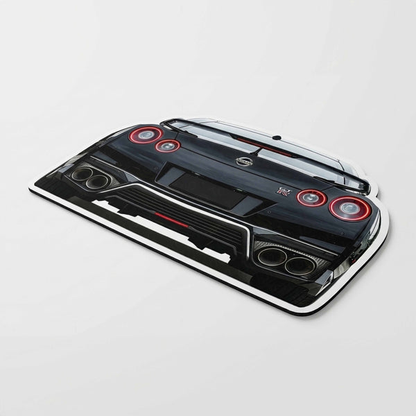 Nissan GT-R Rear View Floor Mat | Anti-Slip 3mm Absorbent Supercar Design Rug | Easy Clean Waterproof Floor Mat for Home, Office & Garage