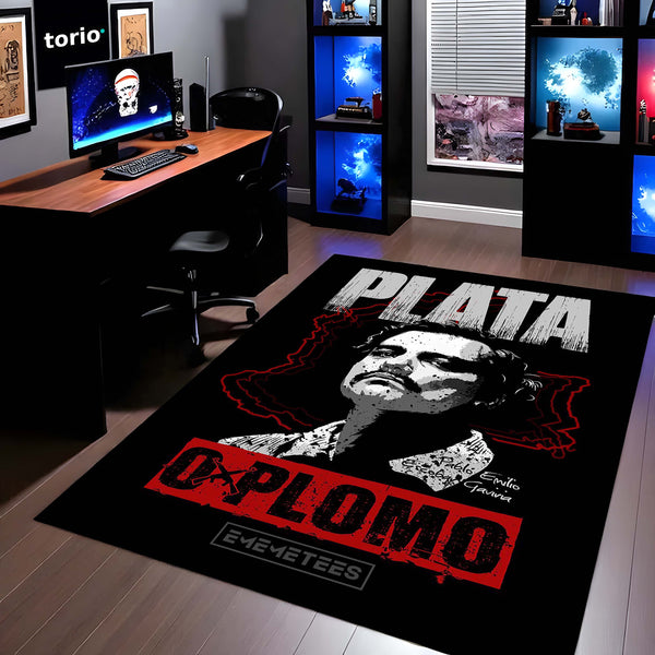 Pablo Escobar Area Rug | Iconic Colombian Kingpin Floor Mat | Gritty Crime-Drama Inspired Decor for Man Cave, Office & Urban Enthusiasts