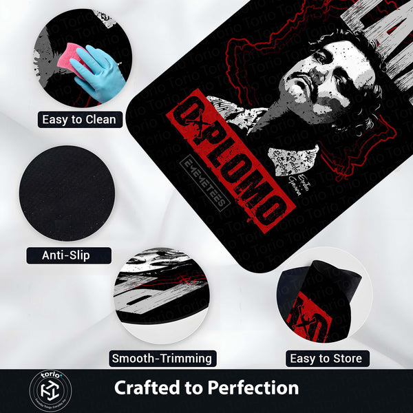 Pablo Escobar Area Rug | Iconic Colombian Kingpin Floor Mat | Gritty Crime-Drama Inspired Decor for Man Cave, Office & Urban Enthusiasts