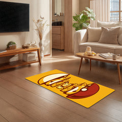 Pokémon Inspired Nesting Dolls Bedside Runner Flat Rug | Pikachu Poké Ball Character Bedroom Runner for Anime Gaming Room Decor