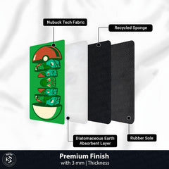 Bulbasaur Evolution Bedside Runner Flat Rug | Pokémon Venusaur Evolution Bedroom Runner for Anime Gaming Room Decor