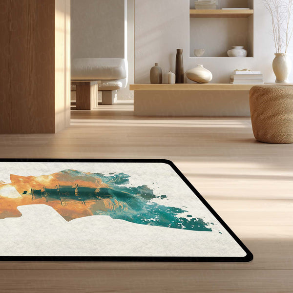 Roronoa Zoro One Piece Area Rug | Pirate Hunter Zoro Floor Mat | Wano Kuni Samurai Anime Rug | Torio Otaku Room Decor Carpet for Bedroom, Gaming Setup & Living Room