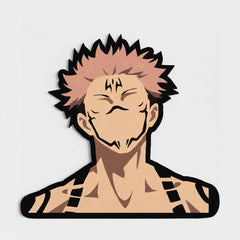Ryomen Sukuna Cursed King Pose Floor Mat (3 mm Thick) | Jujutsu Kaisen Anime Cut-Out Rug for Bedroom, Gaming Room & Otaku Home Decor