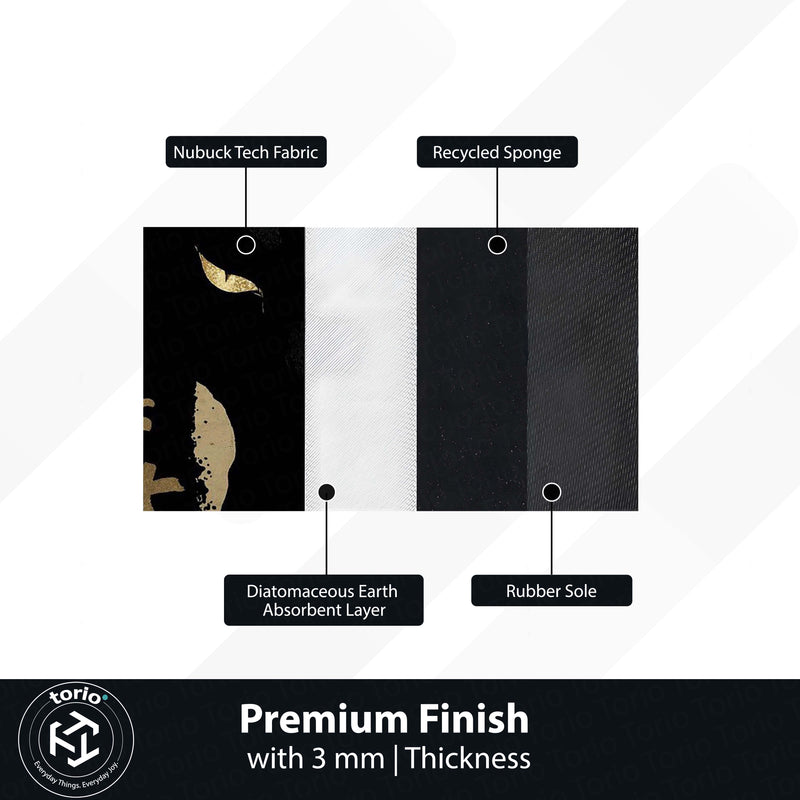 Black Samurai Cat Area Rug | Japanese Aesthetic Floor Mat | Dark Anime Style Cat Rug | Minimalist Decor Carpet for Bedroom, Gaming Room & Living Space
