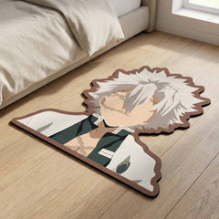 Sanemi Shinazugawa Inspired Anime Floor Mat (3 mm Thick) | Fierce Hashira Style Art for Anime Rooms, Gaming Setup & Otaku Decor