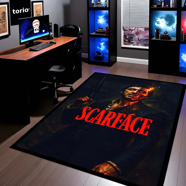 Scarface Tony Montana Wall Art | Iconic Cinematic Wall Decor | Legendary Film Quote Wall Hanging for Living Room, Office & Home Theater