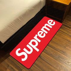 Supreme Floor Mat (3 mm Thick) | Street Style Bedroom Bedside Runner for Modern Home Decor