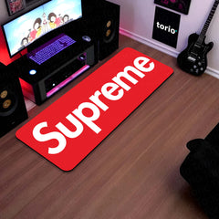Supreme Floor Mat (3 mm Thick) | Street Style Bedroom Bedside Runner for Modern Home Decor