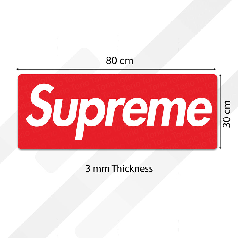 Supreme Floor Mat (3 mm Thick) | Street Style Bedroom Bedside Runner for Modern Home Decor