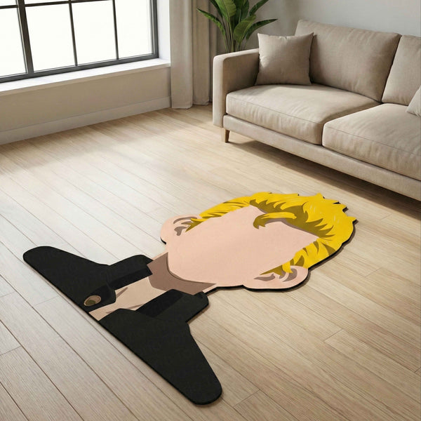 Takemichi Hanagaki Minimal Pose Floor Mat (3 mm Thick) | Tokyo Revengers Anime Cut-Out Rug for Bedroom, Gaming Room & Otaku Home Décor