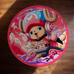 Tony Tony Chopper Round Rug | One Piece Anime Circle Floor Mat | Anti-Slip 3 mm Absorbent Rug for Bedroom, Gaming Room & Anime Decor
