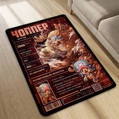 Tony Tony Chopper One Piece Area Rug | Cute Anime Character Floor Mat | Chopper Pirate Design Rug for Bedroom, Gaming Room & Anime Decor