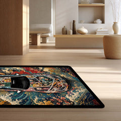 Naruto Shippuden Toyota GR Supra Anime Area Rug | Naruto & Sasuke Floor Mat | Naruto Gaming Rug for Bedroom, Gaming Room, Anime Setup & Otaku Decor