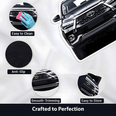 Toyota Fortuner Front View Floor Mat | Anti-Slip 3mm Absorbent SUV Design Rug | Easy Clean Waterproof Floor Mat for Home, Office & Garage