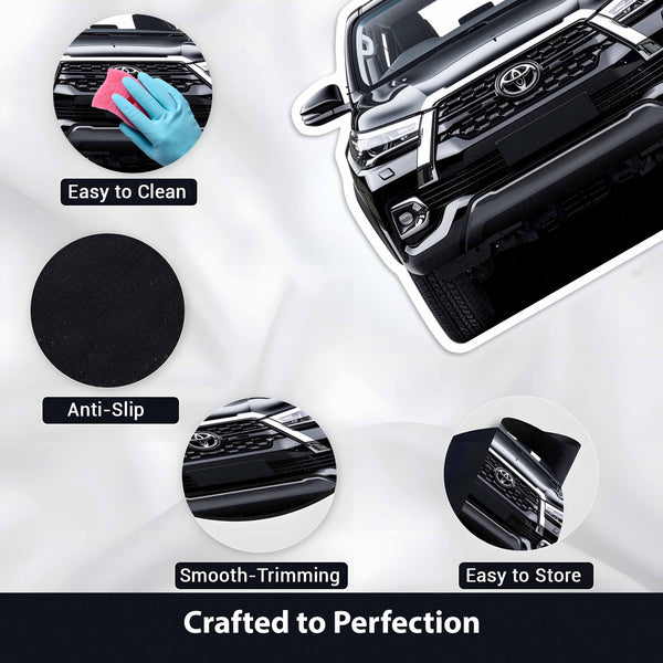 Toyota Fortuner Front View Floor Mat | Anti-Slip 3mm Absorbent SUV Design Rug | Easy Clean Waterproof Floor Mat for Home, Office & Garage