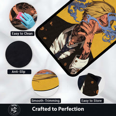 Vinsmoke Sanji One Piece Area Rug | Anime Character Floor Mat | Stylish Sanji Design Rug for Bedroom, Gaming Room & Anime Decor