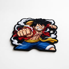 Monkey D. Luffy Gear Power Cut-out Flat Rug | One Piece Anime Flat Rug | Premium Pirate King Gaming Room Floor Decor