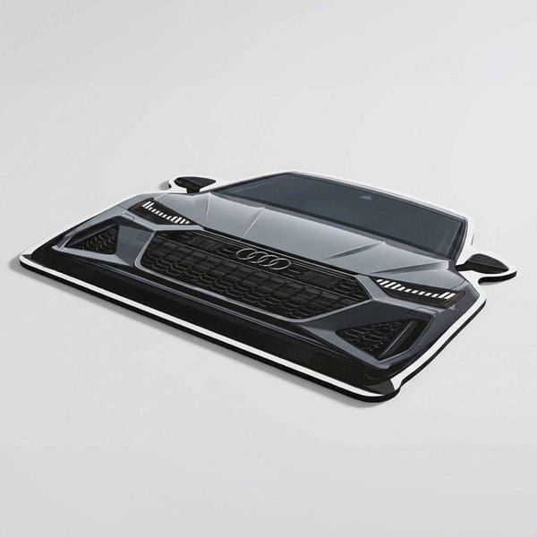 Audi RS7 Front Cutout Soft Floor Rug | Anti-Slip Washable Rubber Floor Mat for Bedroom, Living Room & Gaming Room