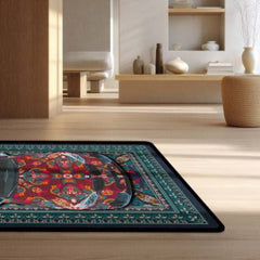 BMW M4 Front View Floor Mat | Persian Red Luxury Sports Coupe Rug | Anti-Slip 3mm Absorbent Automotive Design Mat for Home, Office & Studio