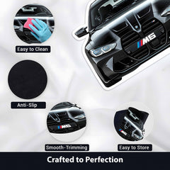 BMW M5 Inspired Floor Mat | Anti-Slip 3mm Absorbent Performance Car Design Rug | Easy Clean Waterproof Floor Mat for Home, Office & Garage