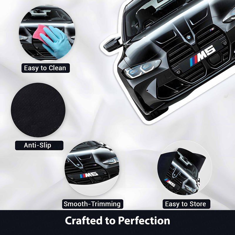BMW M5 Inspired Floor Mat | Anti-Slip 3mm Absorbent Performance Car Design Rug | Easy Clean Waterproof Floor Mat for Home, Office & Garage