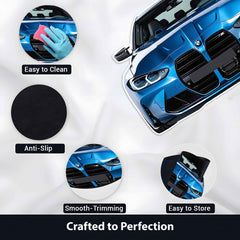 BMW M Performance Front Design Floor Mat | Anti-Slip 3mm Printed Car-Inspired Rug | Easy-Clean Automotive Style Home Mat
