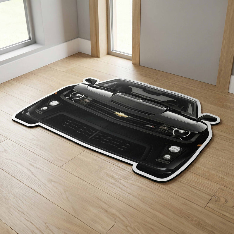 Chevrolet Camaro Front Design Floor Mat | Anti-Slip 3mm Printed Rug for Living Room, Bedroom, Gaming & Garage Decor