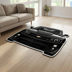 Chevrolet Camaro Front Design Floor Mat | Anti-Slip 3mm Printed Rug for Living Room, Bedroom, Gaming & Garage Decor