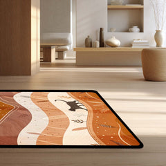Torio Cosmic Night Cat Area Rug | Galaxy & Nebula Theme Floor Mat | Celestial Art Rug for Gaming Room, Bedroom & Kids Decor
