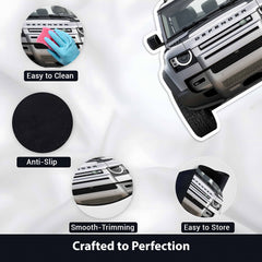 Land Rover Defender Floor Mat | Anti-Slip 3mm Absorbent Car-Style Rug | Easy Clean Waterproof Designer Mat for Home & Garage