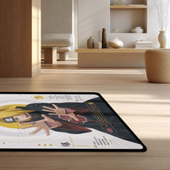 Naruto Deidara Anime Character Flat Rug | Akatsuki Deidara Art Flat Rug | Premium Anime Gaming Room Floor Decor