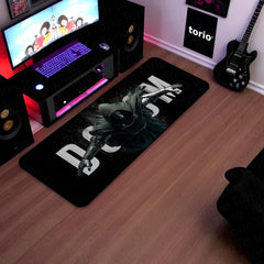 Doctor Doom Marvel Superhero Bedside Runner Flat Rug | Dark Comic Character Bedroom Runner for Gaming Room Decor
