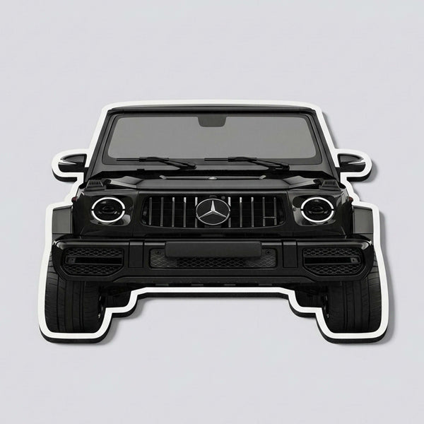 Mercedes G-Wagon Front View Floor Mat | Anti-Slip 3mm Absorbent Luxury SUV Design Rug | Easy Clean Waterproof Floor Mat for Home, Office & Garage