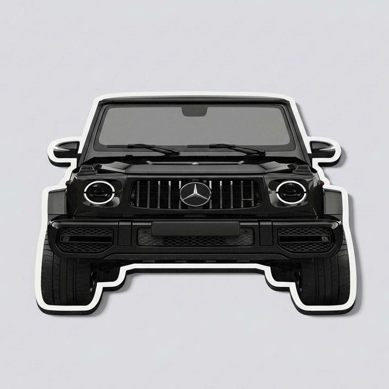 Mercedes G-Wagon Front View Floor Mat | Anti-Slip 3mm Absorbent Luxury SUV Design Rug | Easy Clean Waterproof Floor Mat for Home, Office & Garage