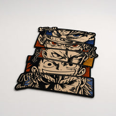 Anime Legends Panel Cut-out Flat Rug | One Piece, Dragon Ball, Naruto, Bleach & Hunter × Hunter Floor Rug | Premium Shonen Gaming Room Decor