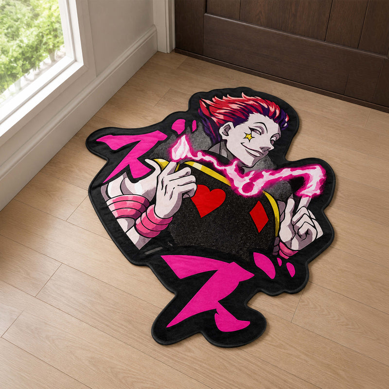 Hisoka Morow Cut-out Flat Rug | Hunter × Hunter Anime Floor Rug | Premium Magician Gaming Room Decor