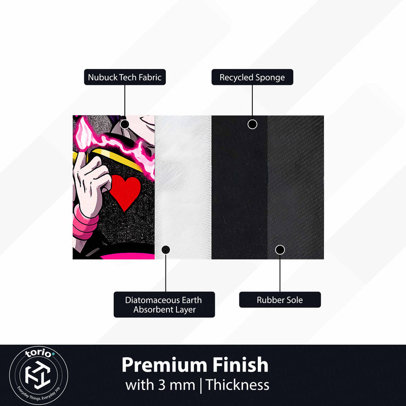 Hisoka Morow Cut-out Flat Rug | Hunter × Hunter Anime Floor Rug | Premium Magician Gaming Room Decor