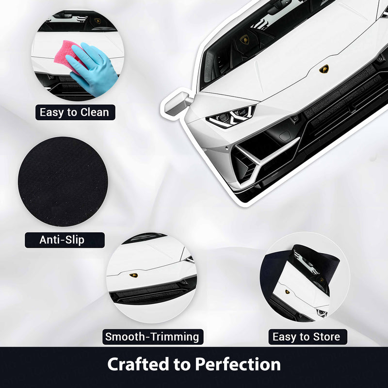 Lamborghini Inspired Floor Mat | Anti-Slip 3mm Absorbent Supercar Design Rug | Easy Clean Waterproof Floor Mat for Home, Office & Garage