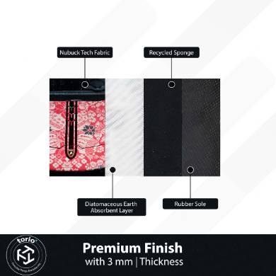 Lamborghini Aventador Front View Floor Mat | Persian Floral Supercar Luxury Rug | Anti-Slip 3mm Absorbent Exotic Car Design Mat for Home, Office & Studio