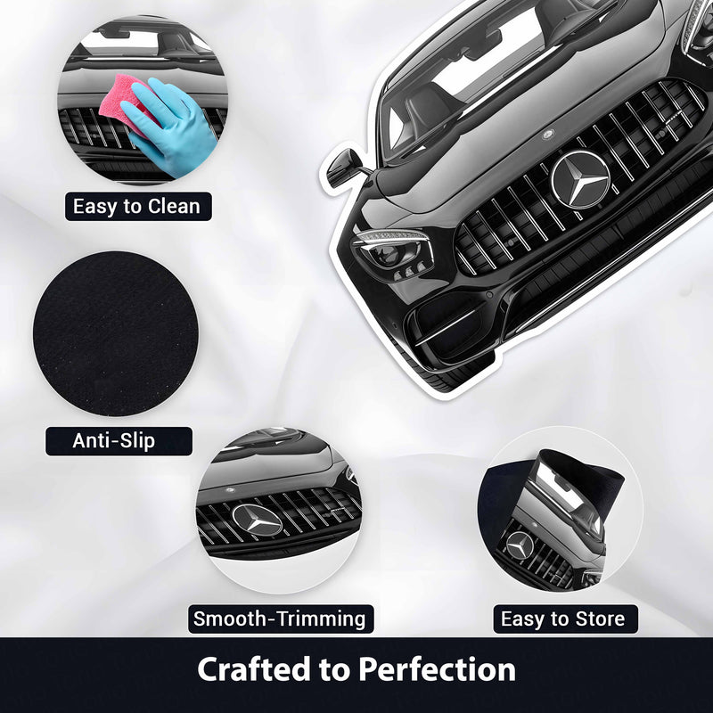 Mercedes-Benz Inspired Floor Mat | Anti-Slip 3mm Absorbent Luxury Car Design Rug | Easy Clean Waterproof Floor Mat for Home, Office & Garage