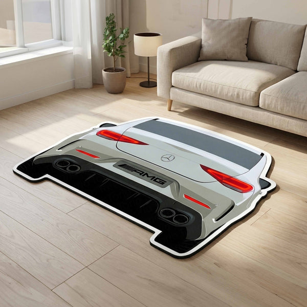 Mercedes-AMG Rear Design Floor Mat | Anti-Slip 3mm Absorbent Performance Car Rug | Easy Clean Waterproof Automotive Floor Mat for Home, Office & Garage