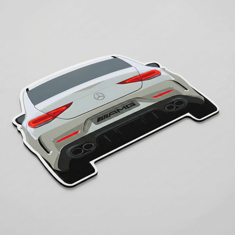 Mercedes-AMG Rear Design Floor Mat | Anti-Slip 3mm Absorbent Performance Car Rug | Easy Clean Waterproof Automotive Floor Mat for Home, Office & Garage