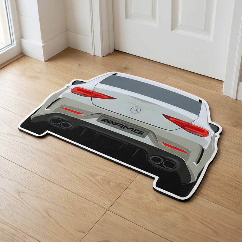 Mercedes-AMG Rear Design Floor Mat | Anti-Slip 3mm Absorbent Performance Car Rug | Easy Clean Waterproof Automotive Floor Mat for Home, Office & Garage