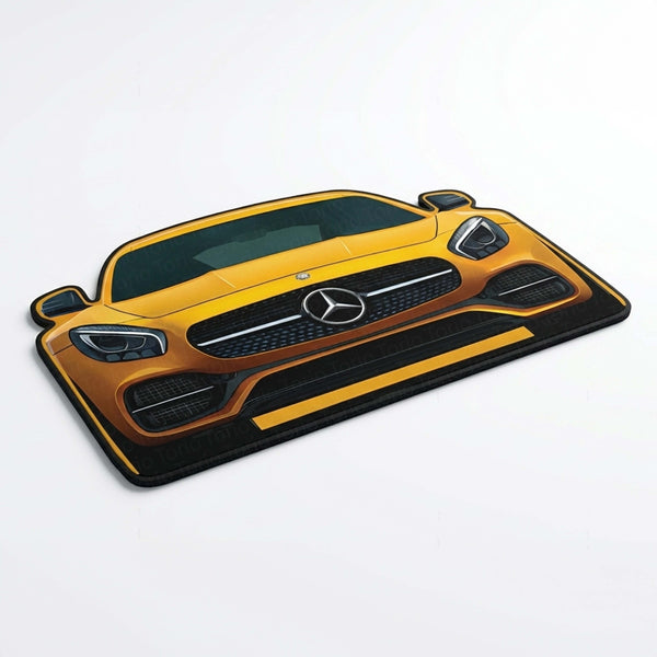 Mercedes Inspired Floor Mat | Anti-Slip 3mm Absorbent Luxury Car Design Rug | Easy Clean Waterproof Floor Mat for Home, Office & Garage