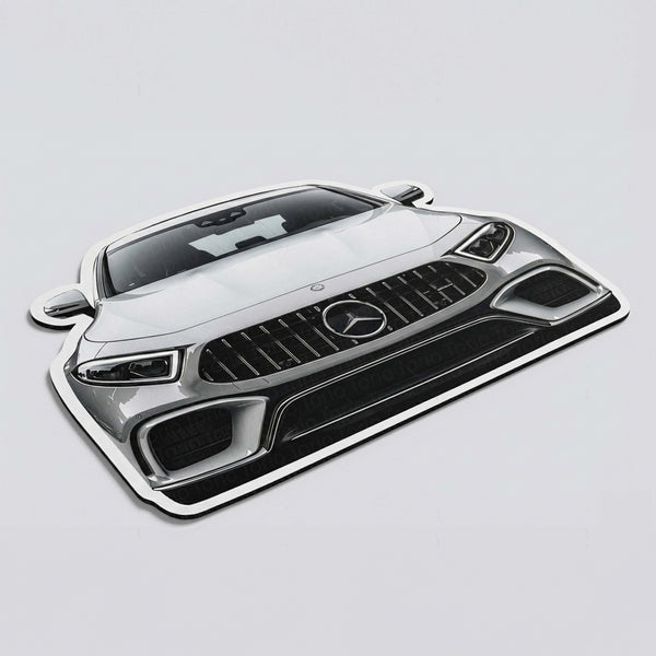 Mercedes-Benz Inspired Floor Mat | Anti-Slip 3mm Absorbent Luxury Car Design Rug | Easy Clean Waterproof Floor Mat for Home, Office & Garage