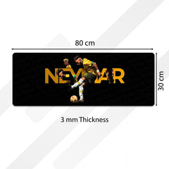 Neymar Jr Football Bedside Runner Flat Rug | Brazilian Soccer Star Bedroom Runner for Sports Fan Room Decor